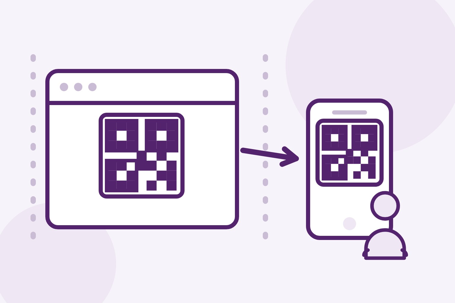 Illustration for QR code phishing